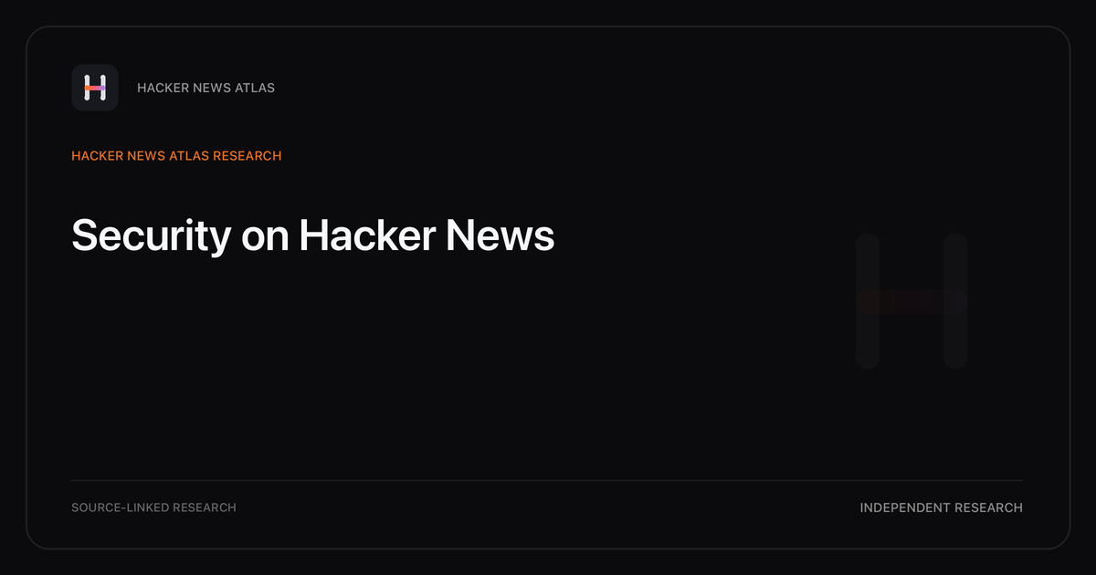 Visual guide to Security on Hacker News: How Security changed in Hacker News story titles from 2007 through 2026, with annual title share, peak year, sources, and coverage limits.